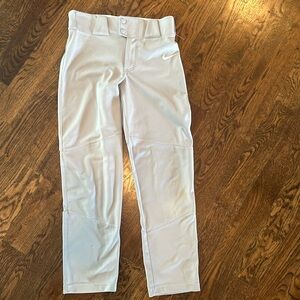 Nike youth large gray baseball pants